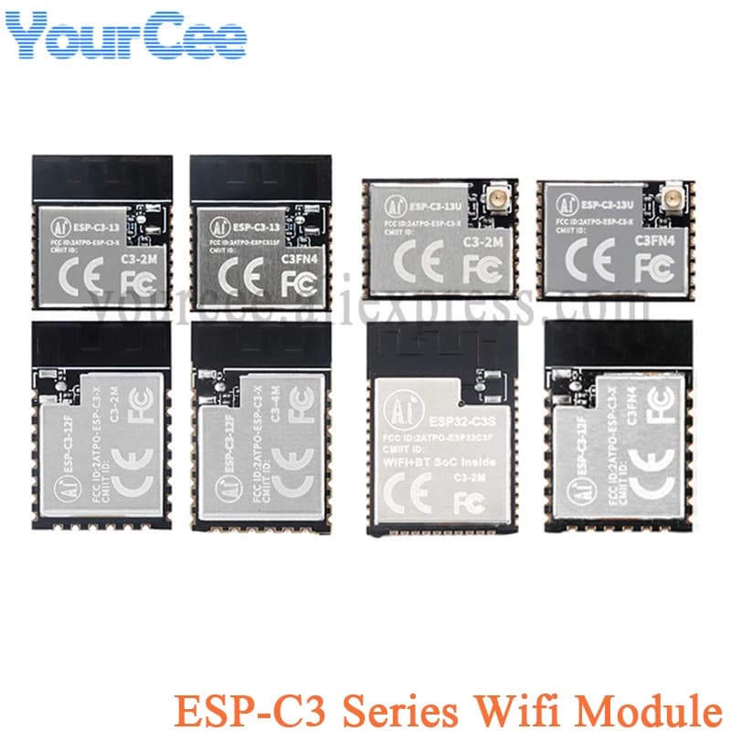 ESP32 ESP32-C3 ESP-C3 ESP C3S ESPC3 12F 13 13U 32S 2M 4M 2.4GHz WiFi Sans Fil touristes Tech ESP-C3-13 ESP-C3-32S