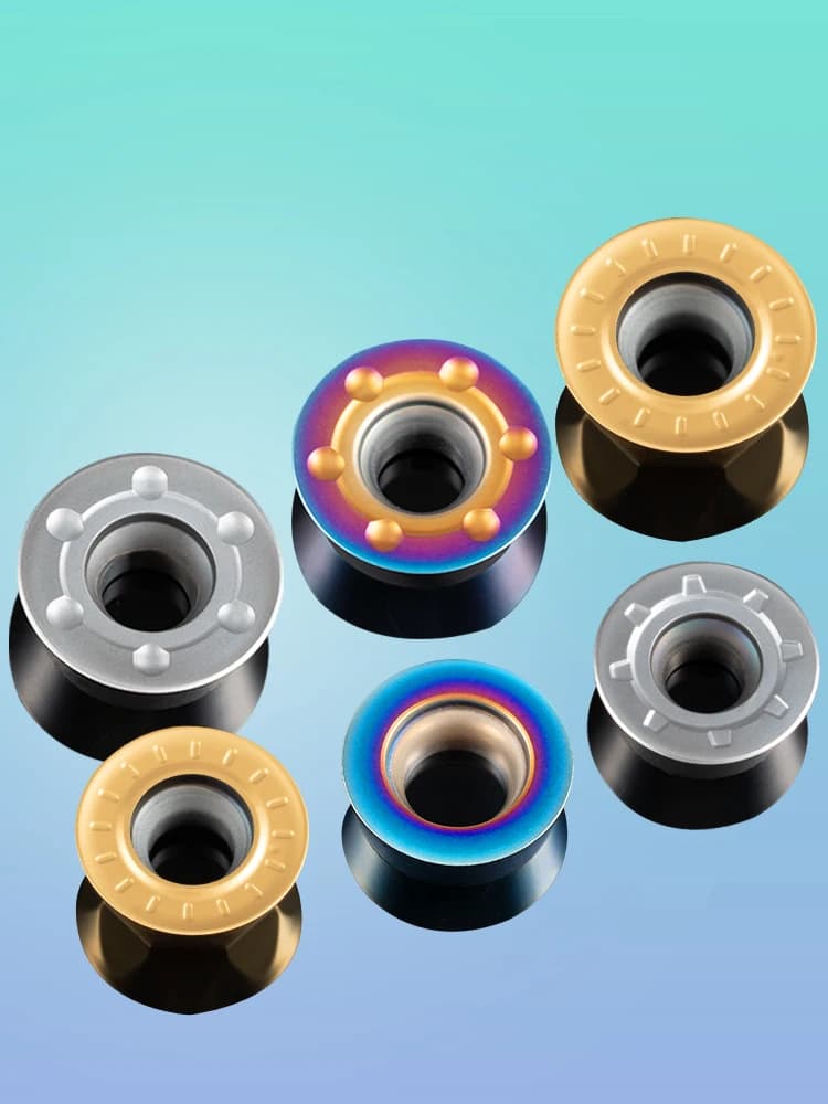 Inserts en carbure indexables RPMT RPMW, Inserts de tournage RPGT 0702 08T2 1003 1204 1605, fraiseuse de tour CNC, outil