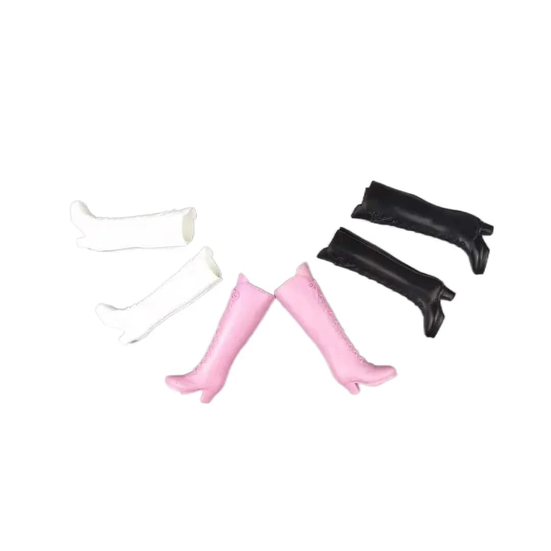 Bottes à talons hauts et longs genoux pour poupées, accessoires de princesse, chaussures beurre, jouets Barbie, Momoko, BJD Butter, 11.5 ", 1/6
