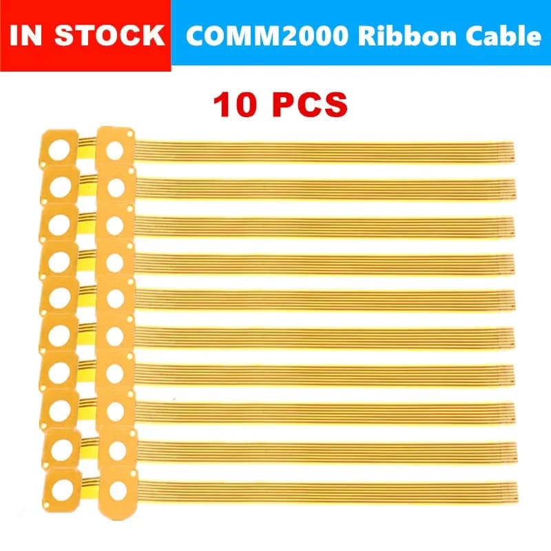 COMM2000 – câble flexible/ruban pour voiture, 10 pièces, interrupteur de clignotant, colonne de direction dorée pour Peugeot 206 207/Citroen COM2000