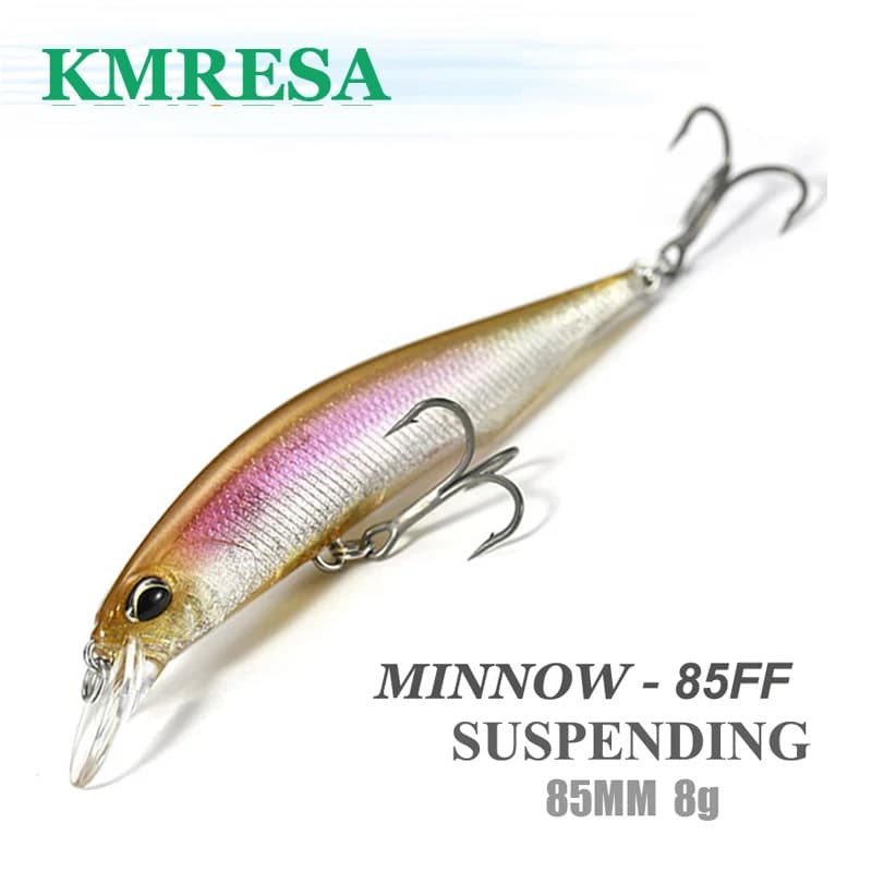 Leurres de pêche en suspension, modèle chaud, appât dur, qualité professionnelle, profondeur 0,8-1,5 m, 85mm, 8g, 14 couleurs au choix