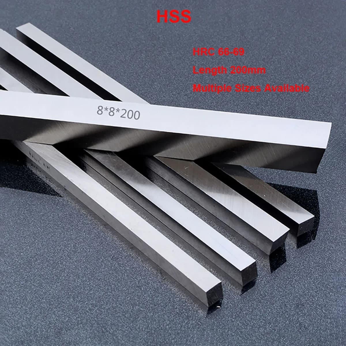 Dureté HRC 66-69 CNC tour HSS acier plat carré barre bande haute vitesse acier fraisage gravure tour outil peu longueur 200mm