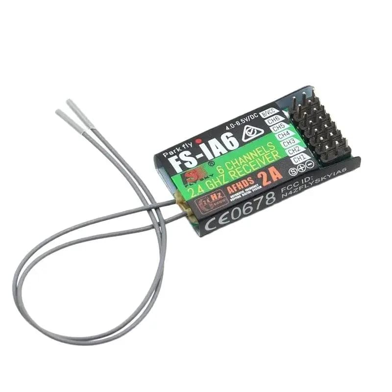 Récepteur FlySky FS-iA6 2,4 GHz 6CH AFHDS 2A FS-i10 FS-i6 FS-i4 FS-GT2F FS-GT2E FS-GT2B pour drone FPV, avion, voiture, bateau, hélicoptère RC