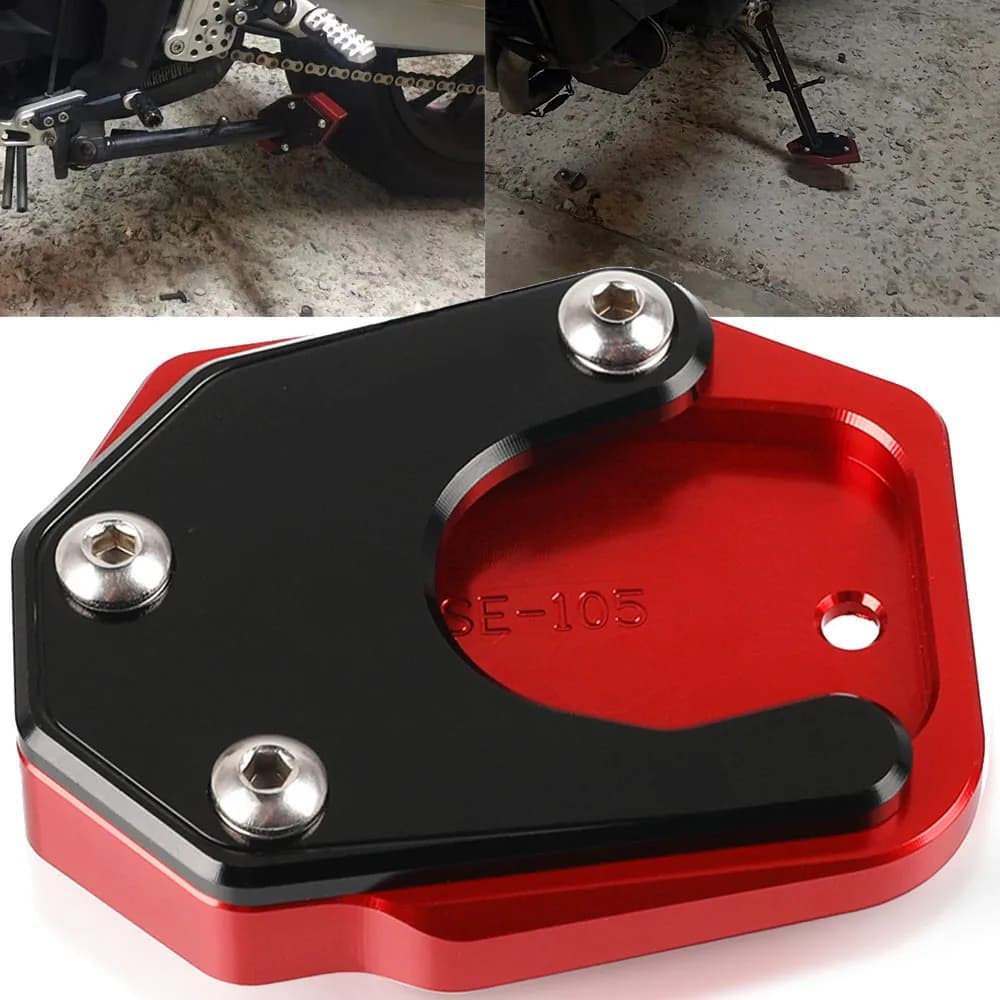 Pour Honda NX650 NX 650 J-X Restator 1993 1994 1995 1996 1997 1998 1999 Agrandisseur de béquille latérale Plaque de déclinaison support Agrandir Extension