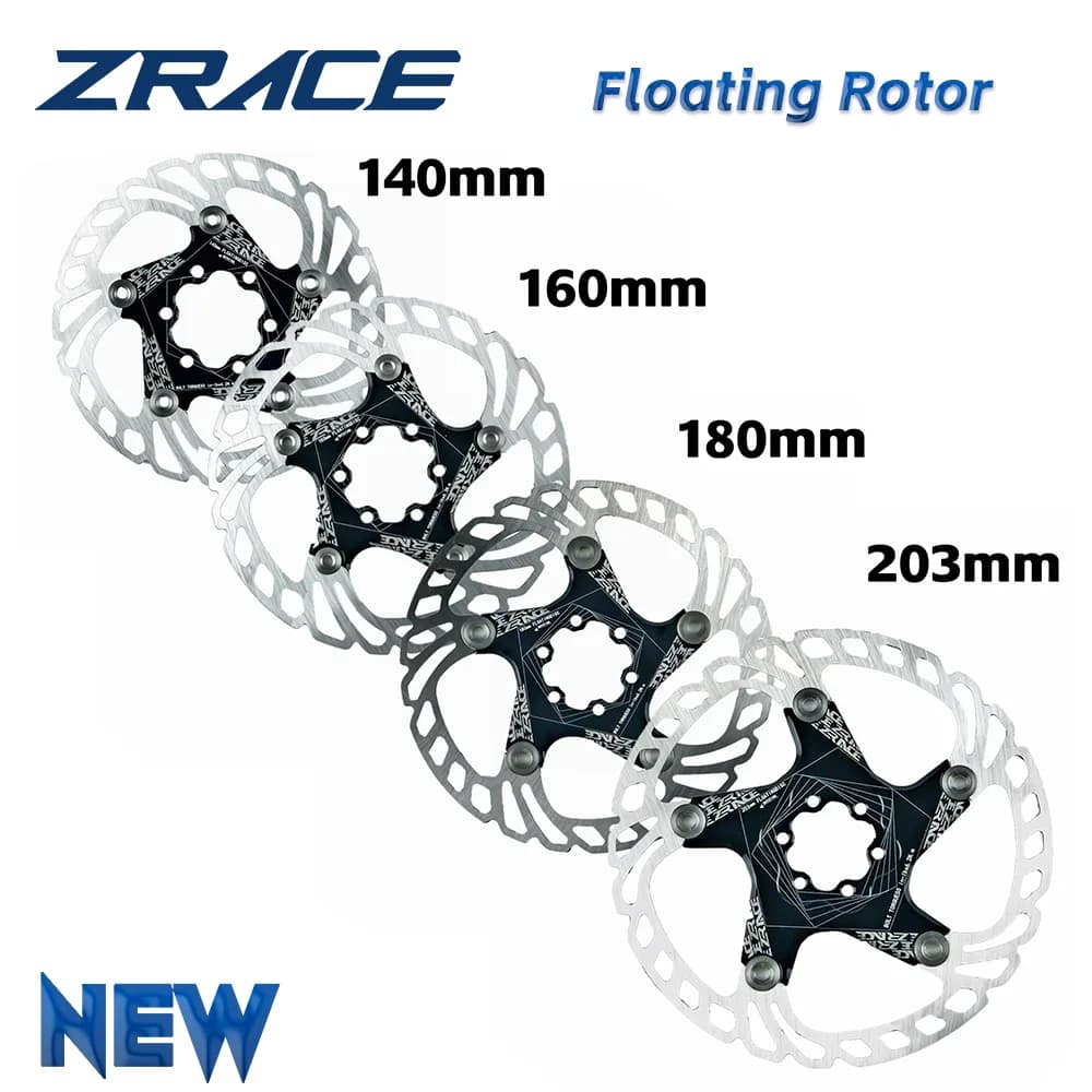Rotor de frein de vélo ZRACE, forte dissipation thermique, rotor flottant 140 mm 160 mm 180 mm 203 mm, frein à disque VTT / route