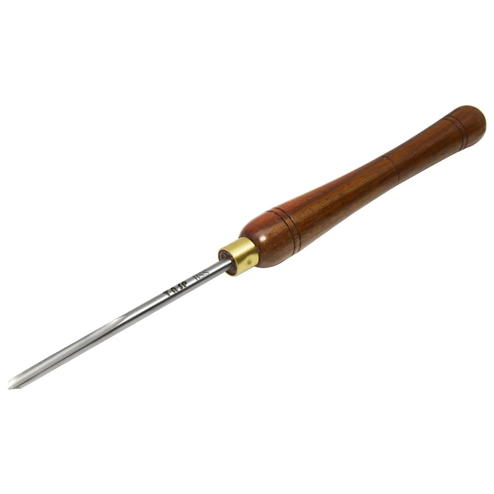 1 pièce gouge à profiler de 6,35 mm pour le tournage sur bois,outils de tournage du bois avec poignée en noyer,Longueur totale 420 mm