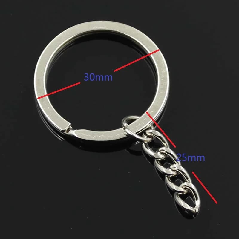 Porte-clés de voiture en forme de cœur creux pour hommes, pendentifs de couleur argent, bijoux de bricolage, support de porte-clés, Souvenir, cadeau, 28x27mm