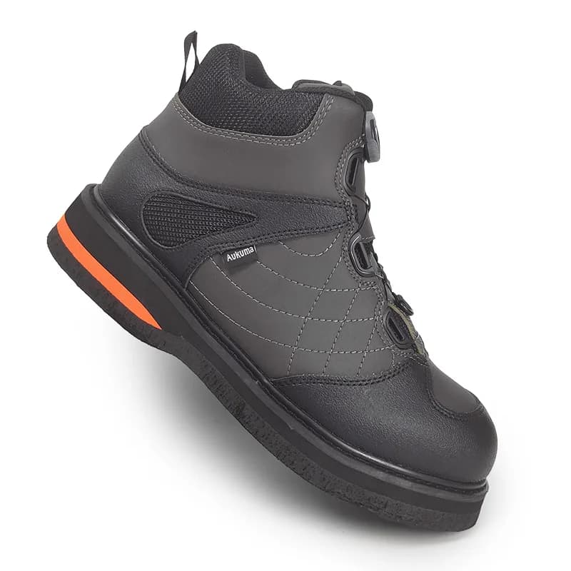 Chaussures de pataugeoire de pêche, semelles en feutre antidérapantes, clous ou non en amont, chasse en rivière, randonnée, bottes de pêche en roche pour cuissardes de pêche