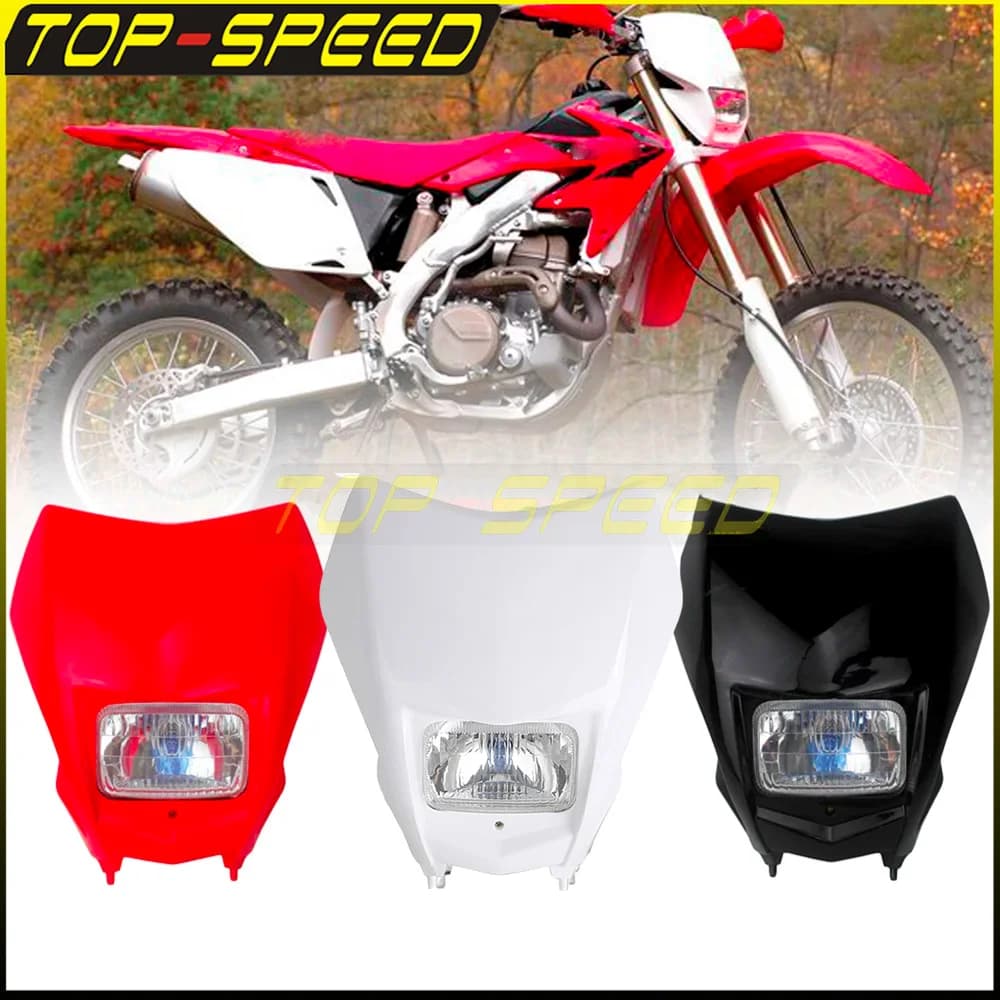 Masque universel de phare avant pour Motocross Enduro MX, pour Honda CRF450 CRF250 CRF230 CRF125 CRF150 CRF110 WR TTR KXF EXC SX
