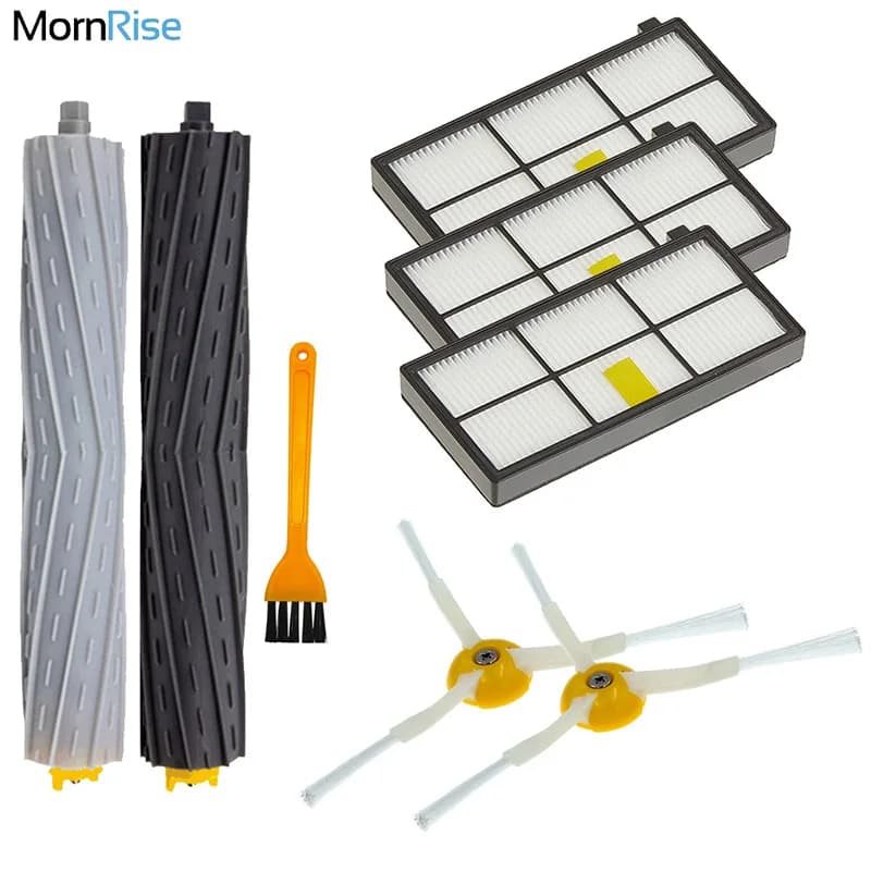 Kit de réapprovisionnement pour aspirateur iRobot Roomba série 960 900 891 800, accessoires, pièces de rechange, brosse latérale en caoutchouc, filtre HEPA