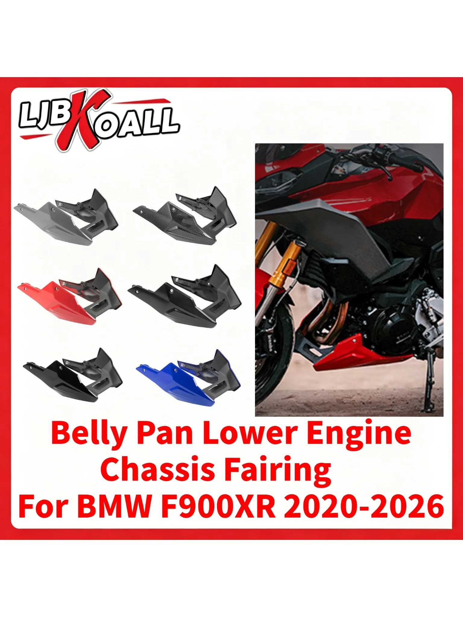 Protection de carter inférieur moteur pour BMW F900R et F900XR, kit de protection de carénage et de spoiler 2020-2026