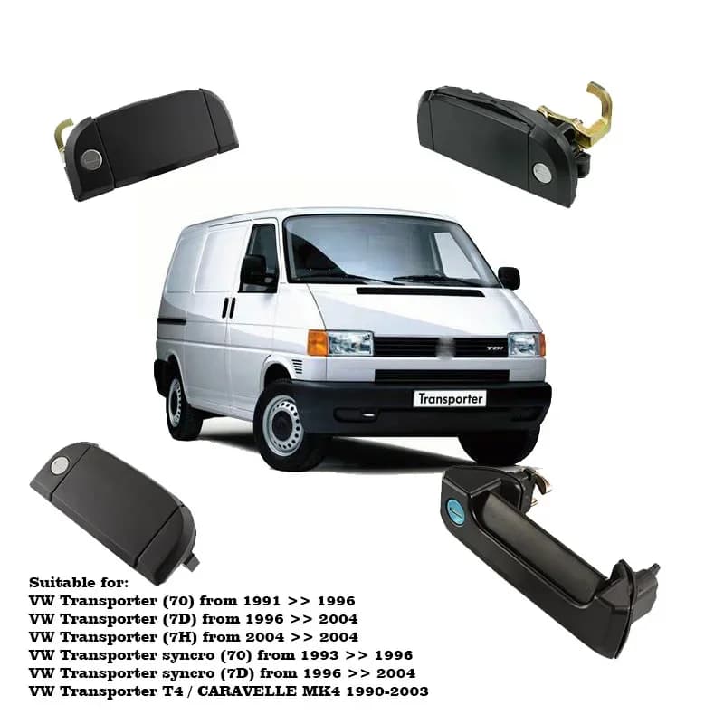 Poignée de porte de voiture, pour Volkswagen NATO SPORTER T4 1990-2004 701837206 701837205 701837210 701827561