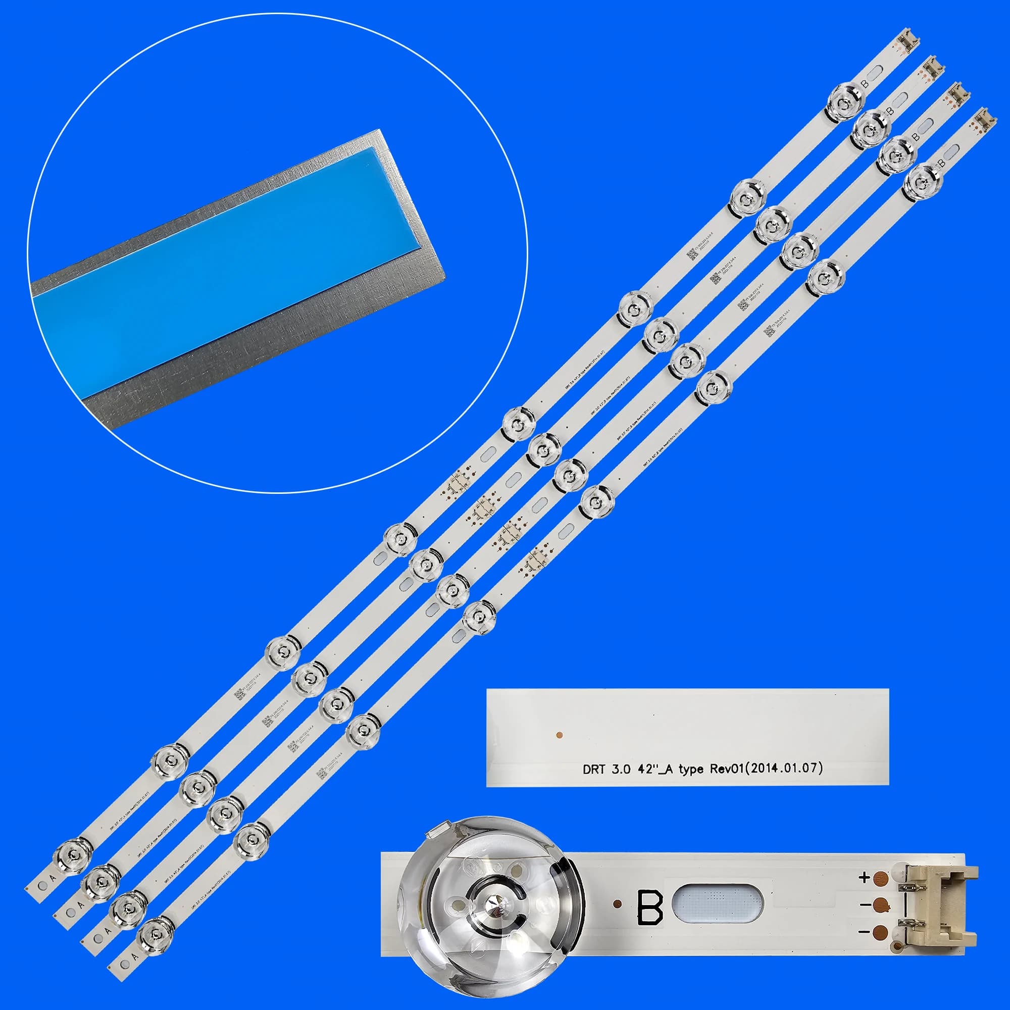 Bande de rétro-éclairage LED pour 42LF5610 42LF580V 42LF5800 6916L-1709B 42LB628V 42LB6200 42LY310C INNOTEK DR3.0 42 pouces 42LB550A 42LB550V