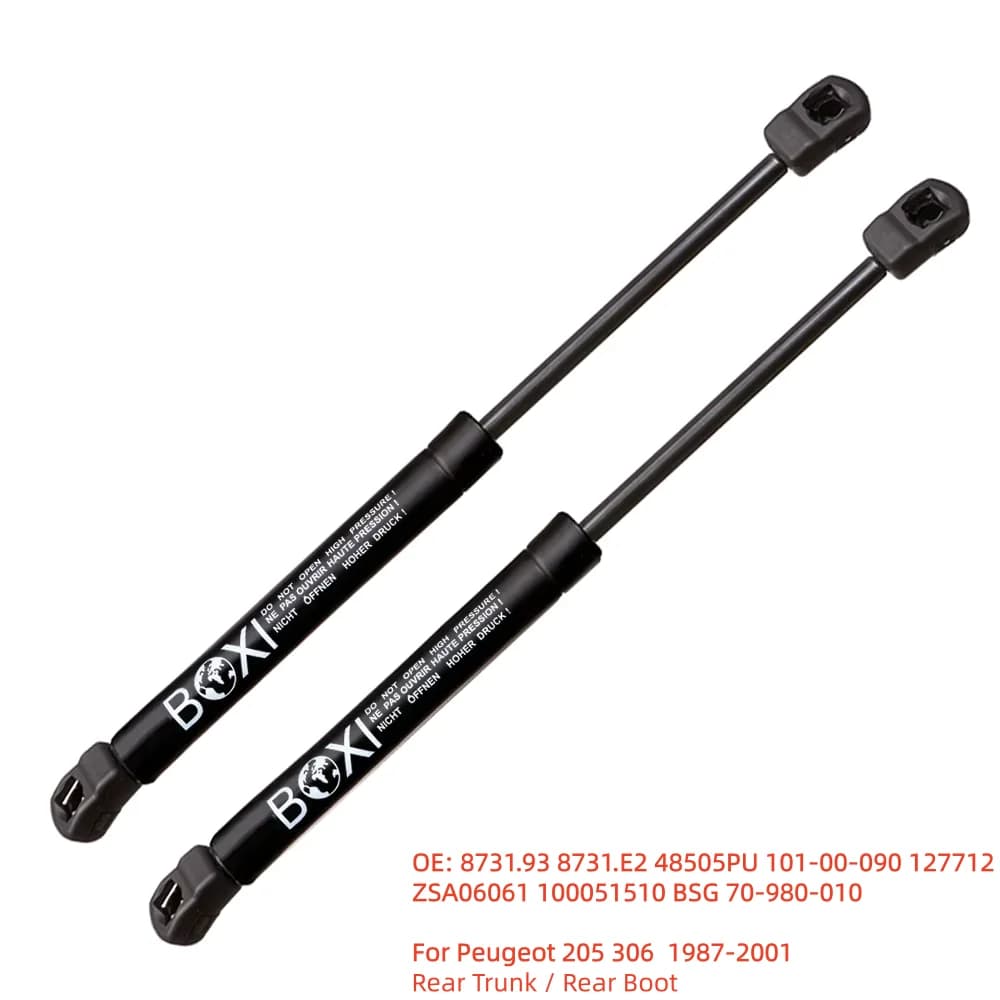 BOXI 2 pièces vérins à gaz de coffre arrière 873193 8731E2 pour Peugeot 205 306 7A 7C N3 N 51987-2001