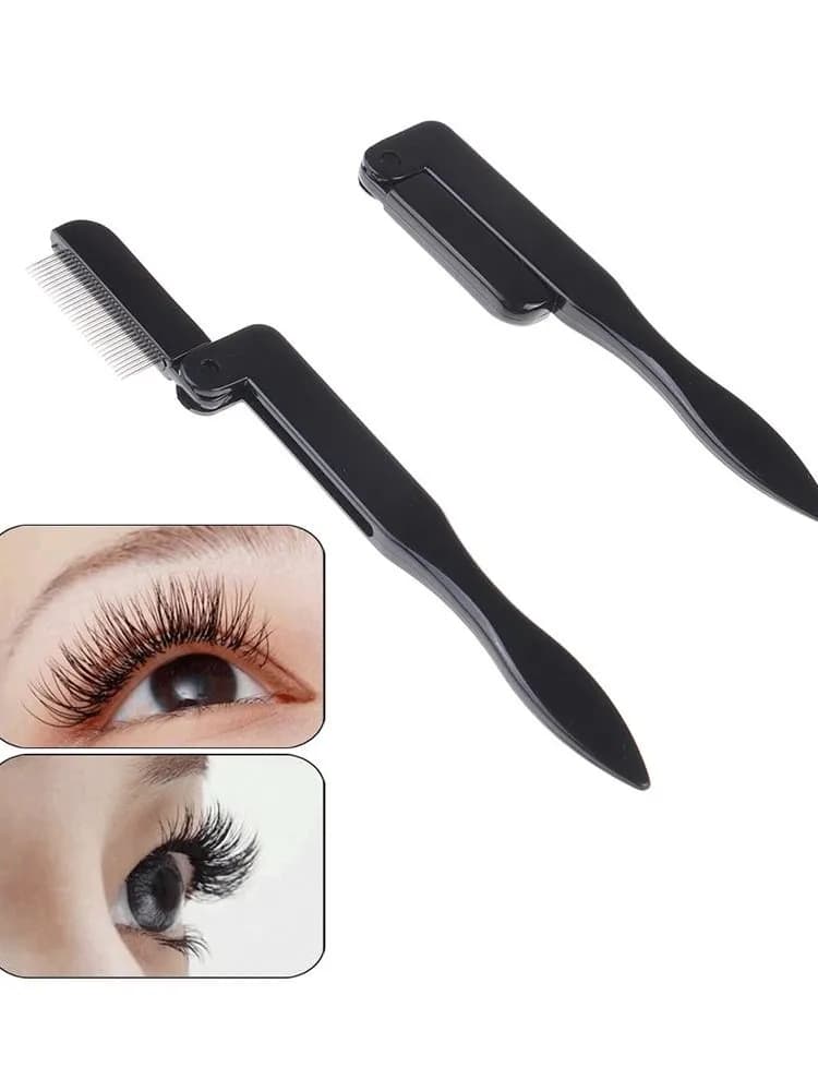 Bigoudi pour cils, outil de maquillage, séparateur de cils, pliable, brosse à cils en métal, Mascara Curl, outils de beauté, 1 pièce
