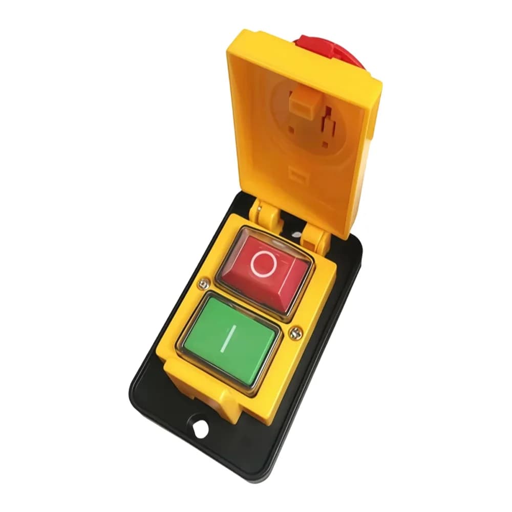 DZ05 7 broches 400V IP55 interrupteur à bouton-poussoir d'arrêt d'urgence électromagnétique triphasé