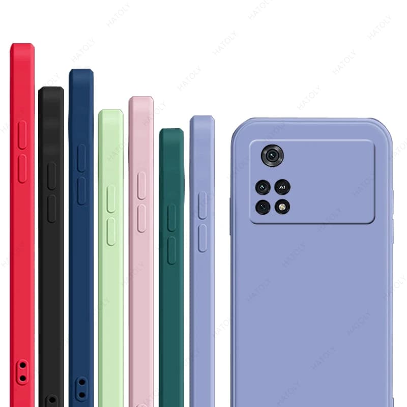 Pour Poco M4 Pro 4G étui pour Xiaomi Poco M3 M4 Pro 5G couverture originale liquide silicone téléphone pare-chocs Poco X4 Pro X3 F4 GT NFC F3 étui