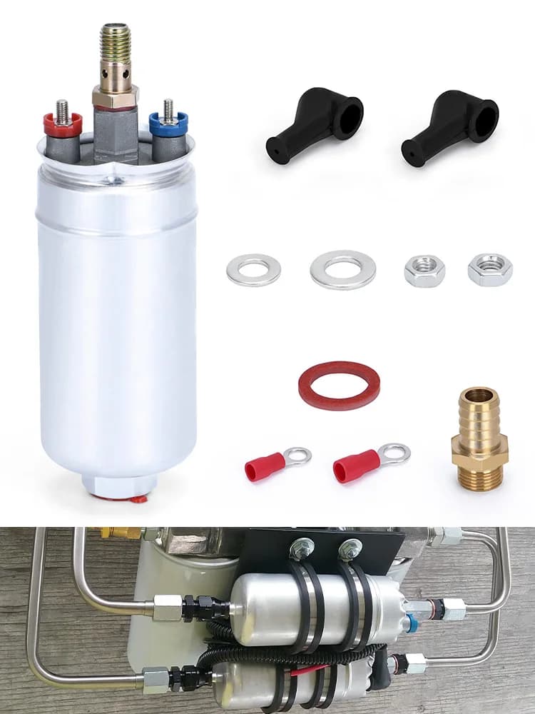 PQY - TOP appelle pompe à carburant externe ALITY 044 OEM:0580 254 044 Poulor 300lph livré avec PQY-FPB044 PQY pack