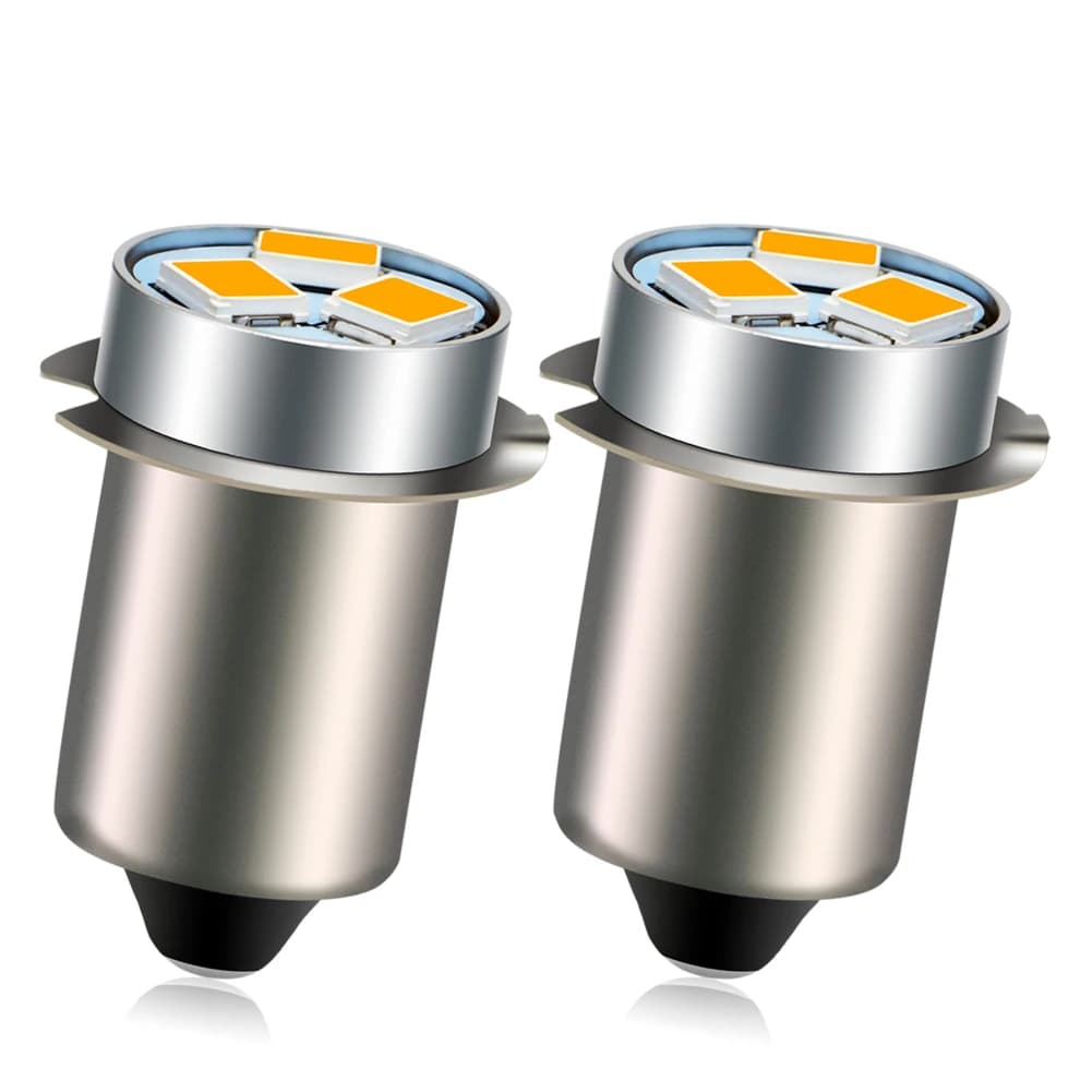Lampe de poche tactile P13.5s, ampoule Ac/Dc 3v 6v 12v 18v, LED arrière de vélo 4300k 6000k blanc chaud 150lm, 2 pièces