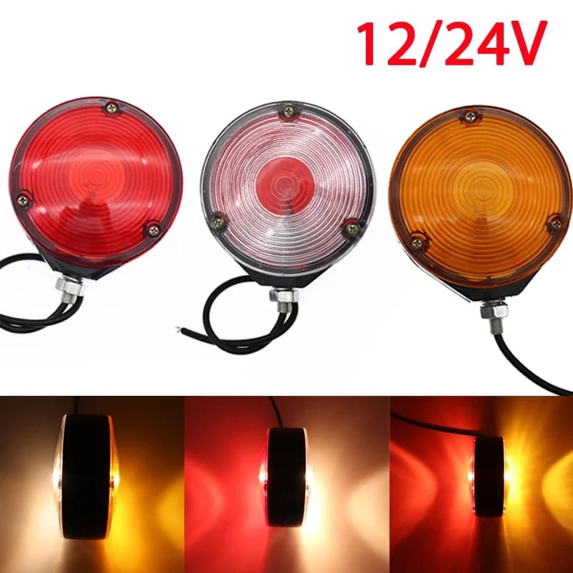 Ampoule de voiture universelle 12V/24V double face, feu de position latéral, lampe de signalisation pour fourgonnette, camion, remorque, accessoires de voiture
