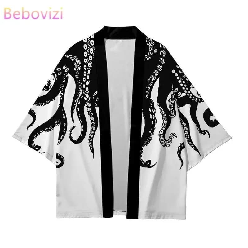 Grande taille XXS-6XL imprimé animal adt japonais Streetwear Cardigan femmes hommes Harajuku Haori Kimono Cosplay Top chemises entreMiMi