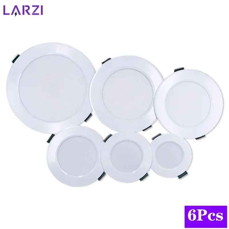6 pcs/lot LED Downlight 3 W 5 W 7 W 9 W 12 W 15 W AC220V 240 V blanc chaud froid encastré lampe à LED Spot ampoule pour chambre cuisine