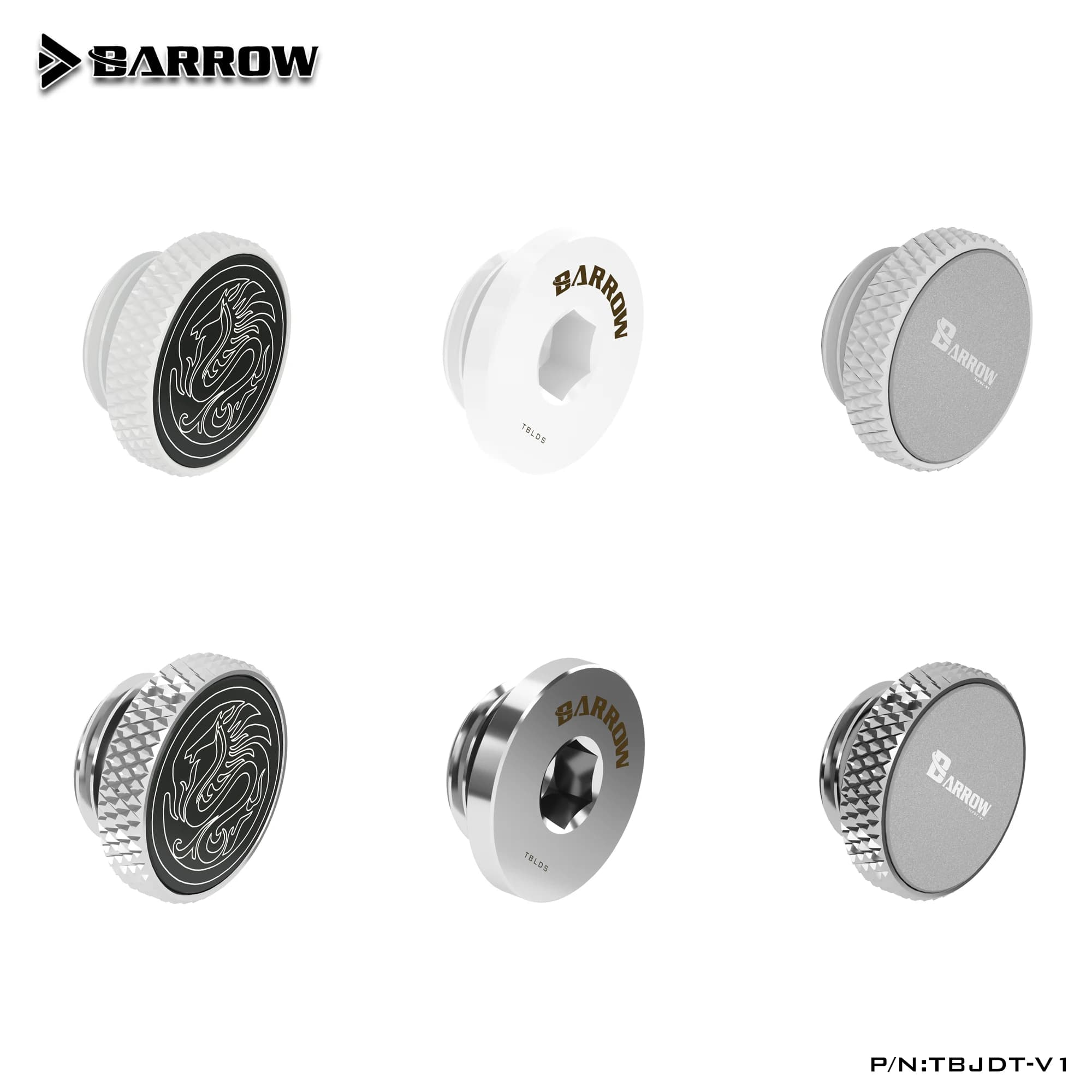 Barrow-Prise en laiton G1/4 pour refroidisseur d'ordinateur, accessoires de refroidissement par eau, avec logo Lock Dragon, édition spéciale