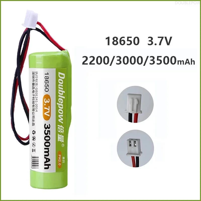 Batterie au Lithium Rechargeable 3.7V, 18650 2200mah 3000mah, lumière LED pour la pêche, haut-parleur Bluetooth 4.2V, Batteries d'urgence pour bricolage