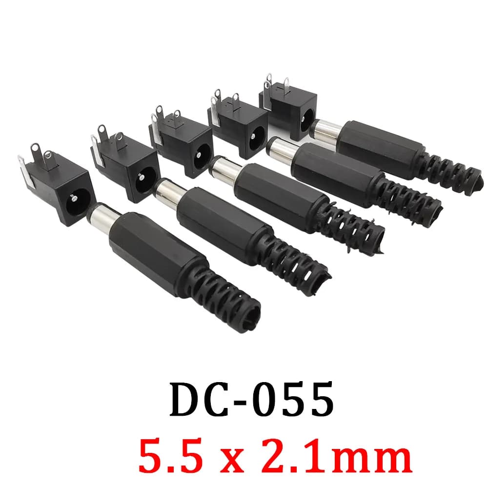 Prise de courant Jack, 10 pièces, DC-005 5.5x2.1, connecteur de montage sur PCB, 5.5x2.1mm, adaptateur de prise de charge électronique à monter soi-même