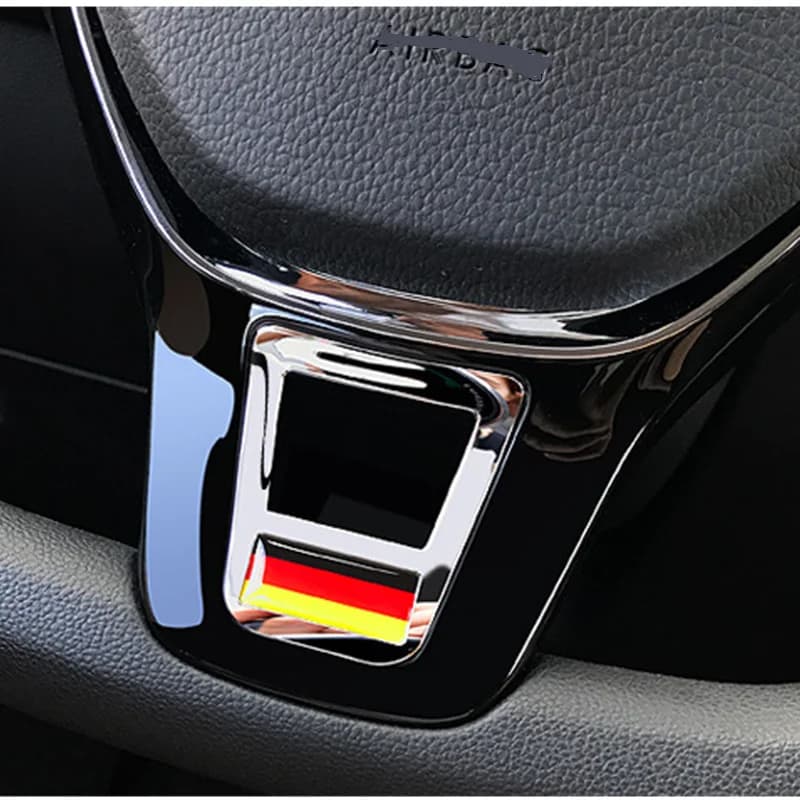 Autocollants de housses de volant de style de voiture, accessoires pour Volkswagen GOLF 7 GTi MK7 POLO 2014 2015 Passat B7 2015 B8 MK6 Jetta
