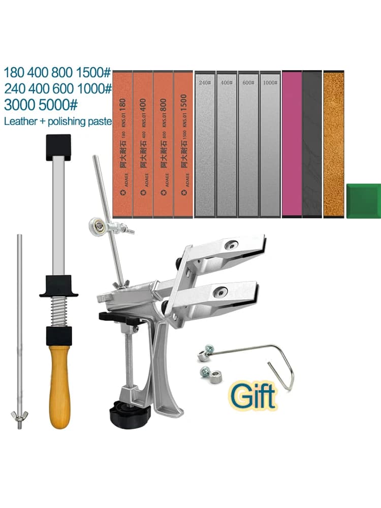 Angle Partners Aiguiseur de couteaux, pierre à aiguiser professionnelle, système de meulage de cuisine, affûtage, diamant, outil de travail de calcul, pierre à aiguiser
