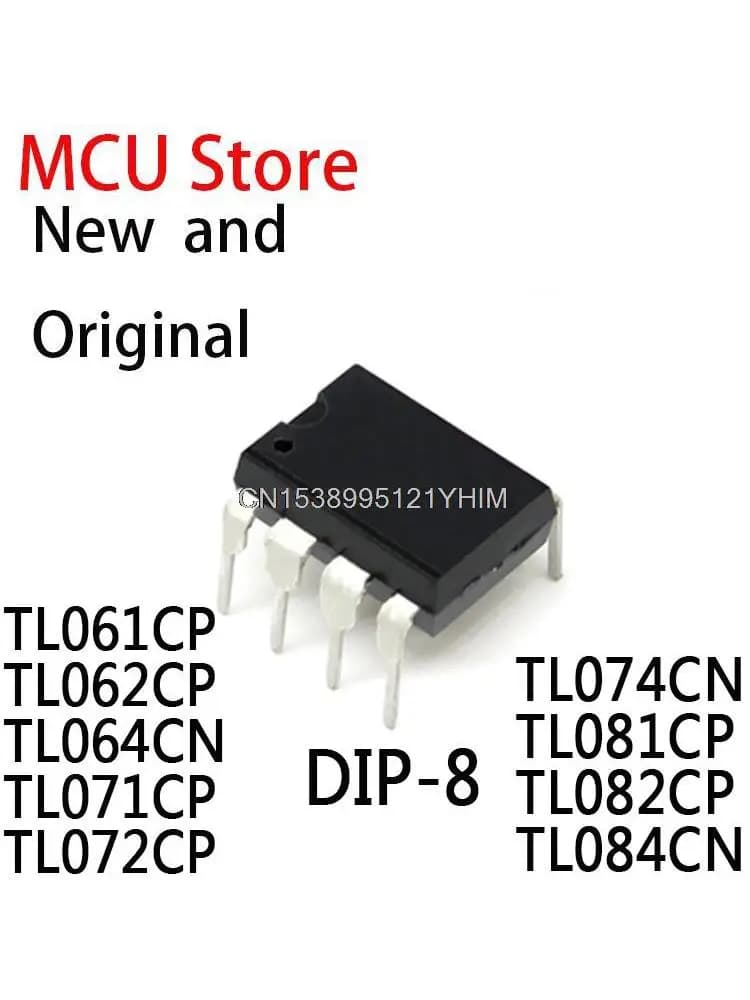 DIP TL071 TL072 TL074 TL081 TL082 TL084 TL082 TL082 TL061CP TL062CP TL064CN TL071CP TL072CP TL074CN TL081CP TL082CP TL084CN, 10 pièces