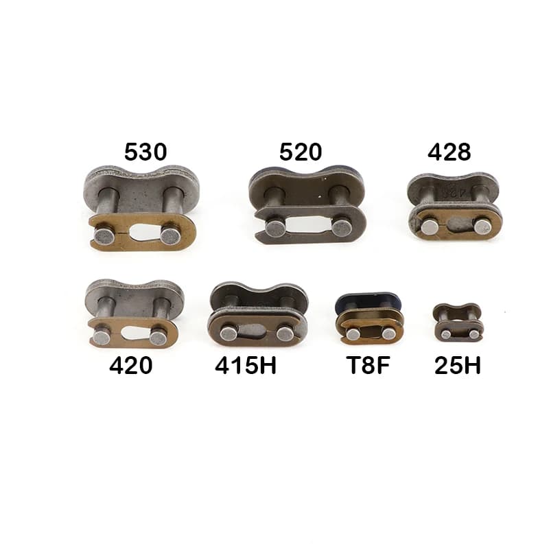5 pièces/lot 25H/T8F/420/428/428H/520/530 maillon principal de chaîne pour Pocket Dirt Pit ATV Quad Go Kart E Scooter à gaz pièces de moto