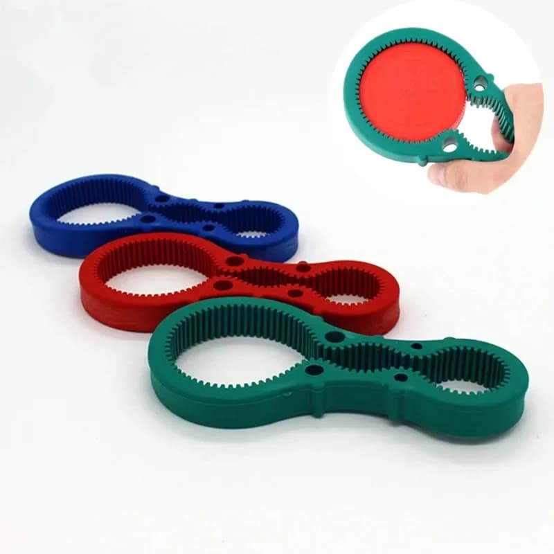 Ouvre-boîte anti-alde avec poignée en caoutchouc, ouvre-boîte, clé à outil, bouchon de bocal de bouteille de bière, gadgets de cuisine à domicile, torsion, fourni
