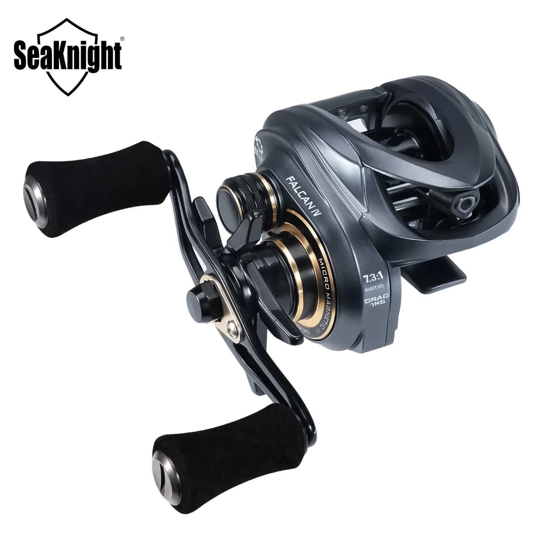 SeaKnight marque FALCAN4/IV série Baitcasting moulinet de pêche 7.3:1 8.1:1 Ultra-Linght 180g puissance de traînée maximale 15LB moulinet de coulée longue