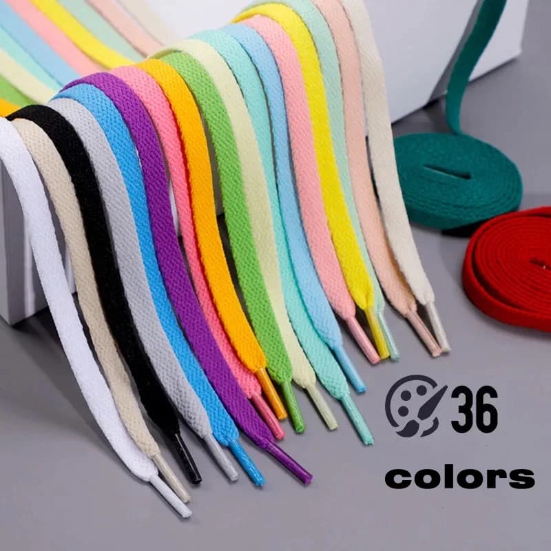 1 paire de lacets plats classiques pour baskets, chaussures en toile, chaussures de basket-ball, lacets noirs et blancs, accessoires pour chaussures.