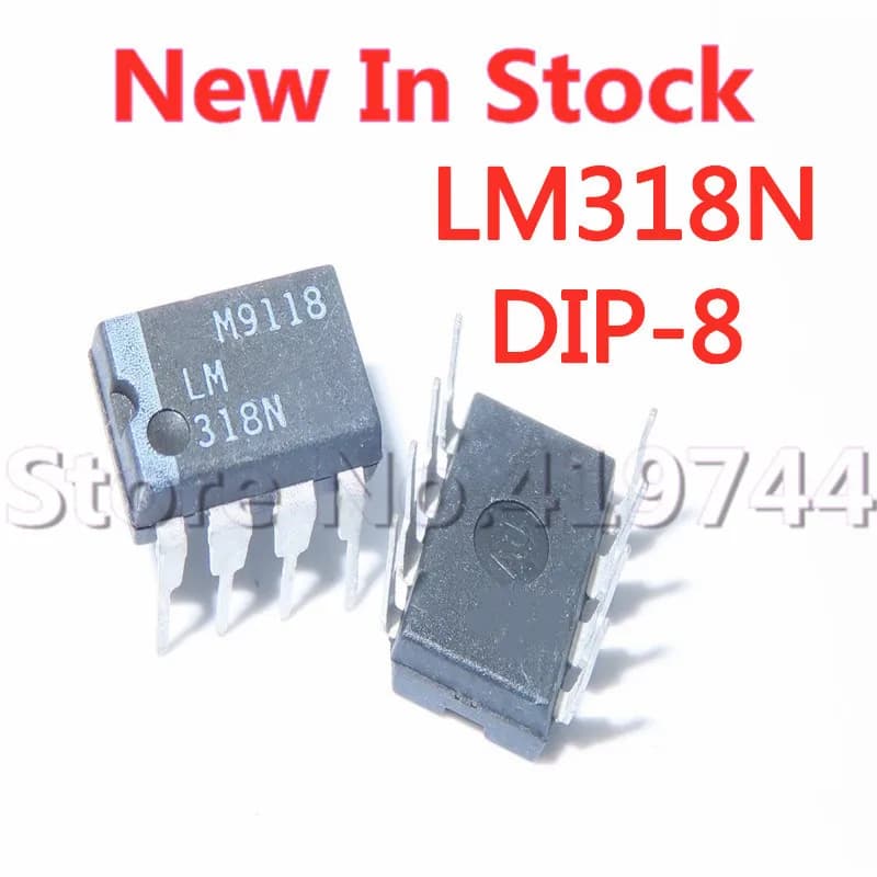 Amplificateur opérationnel LM318N LM318 DIP-8, 5 pièces/uno, qualité 100%, en stock, nouveau, original