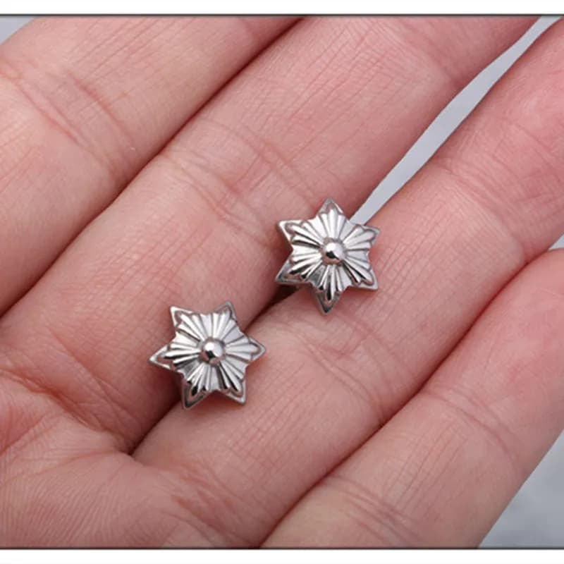 Buyee-Boucles d'Oreilles Étoile en Argent Sterling 925 pour Homme et Femme, Unisexe, Rock, Hip Hop, Moderne, Mode, Joaillerie Fine
