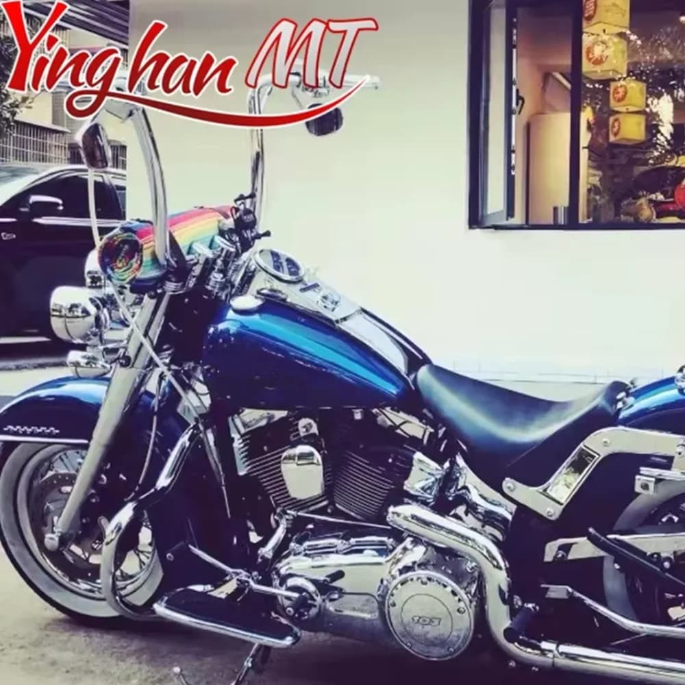 Guidon Ape Hanger pour Harley Sportster, 14 ", 16", 18 ", Rise 1-1/4", XL 883, Forty Playback, ocia Softail, Classic Deluxe, Road King, 96up