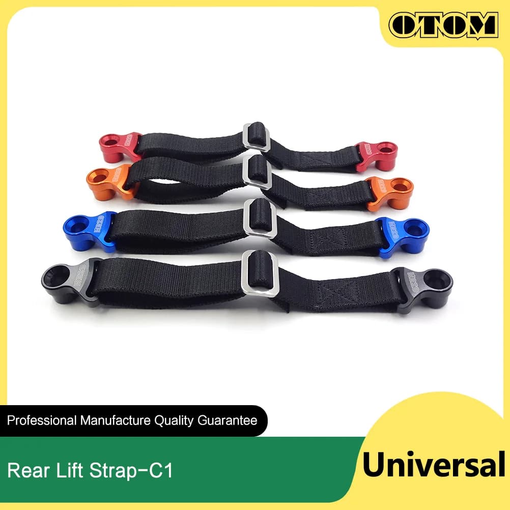 Sangle de levage arrière de siège de coussin de ceinture de sauvetage de moto, sangle de nervure pour HONDA YAMAHA KAWASAKI SUZUKI, accessoires de vélo de course tout-terrain