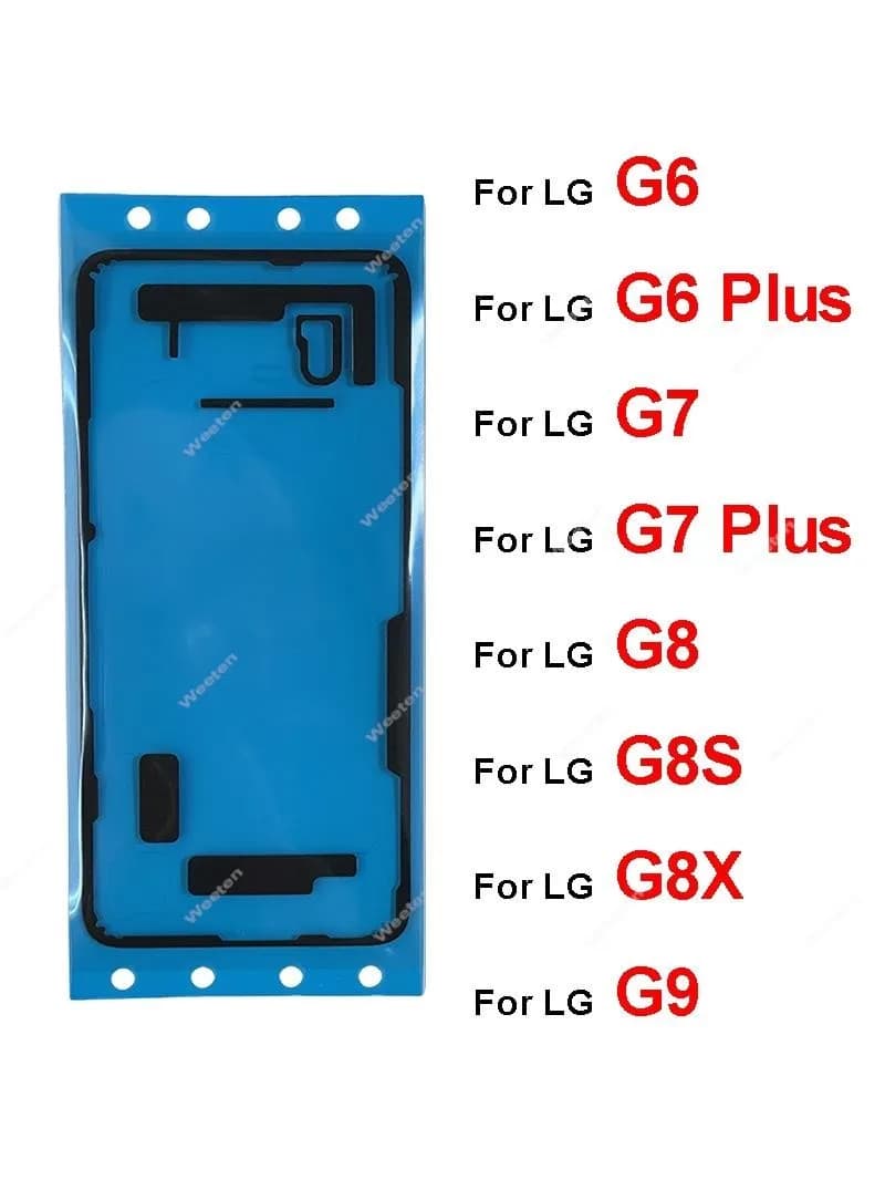 Autocollant adhésif pour couvercle de batterie de porte arrière, ruban adhésif pour LG G6, G7, G8, G8S, G8X, G9 Plus, pièces de rechange ThinQ