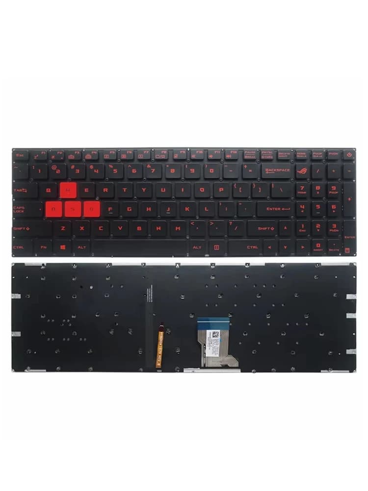GZEELE anglais clavier d'ordinateur portable rétro-éclairé américain pour ASUS GL502 GL502VM GL502VT GL502VS Strix GL702 FX60 FZX60 ZX60V