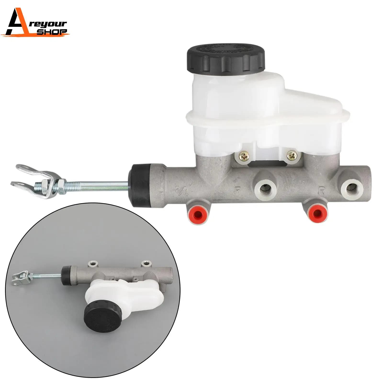 Areyourshop Compatible avec Polaris Ranger 400 500 700 800 900 RZR 800 900 Maître-cylindre de frein 0502-786 2502-043 1911699 Pièces de moteur