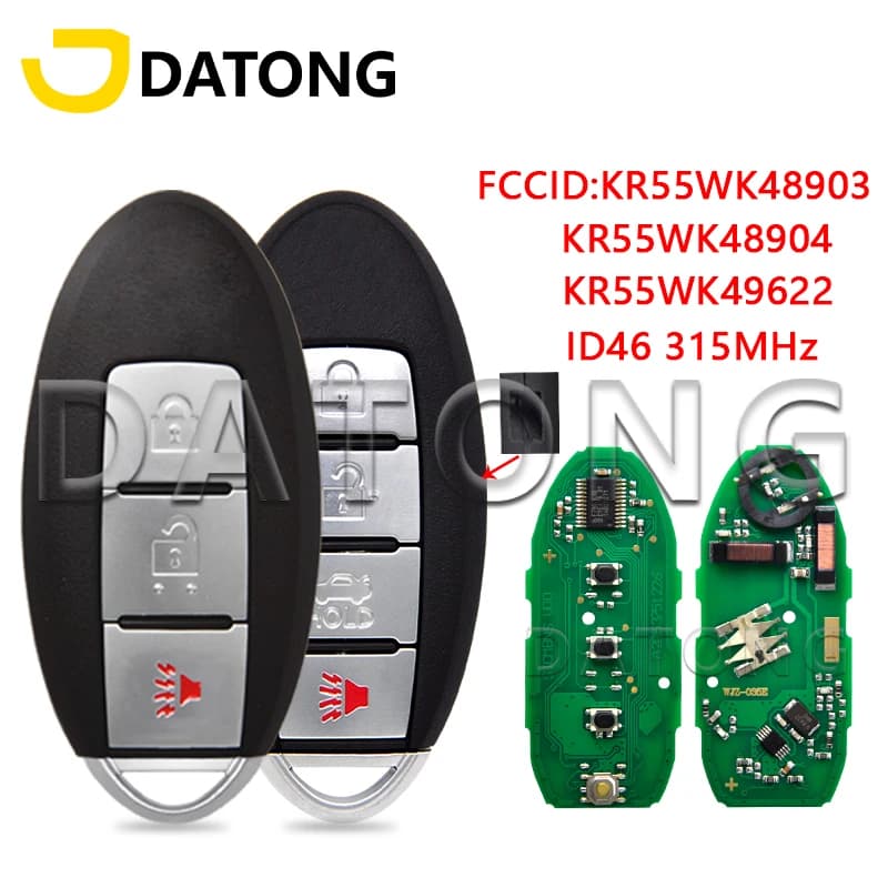 Clé télécommande Datong World, 315MHz, pour nissan Teana Altima Maxima Murano Infiniti G25 G35 G37 Q60 FX35 FX37 QX70 FX50 ID46