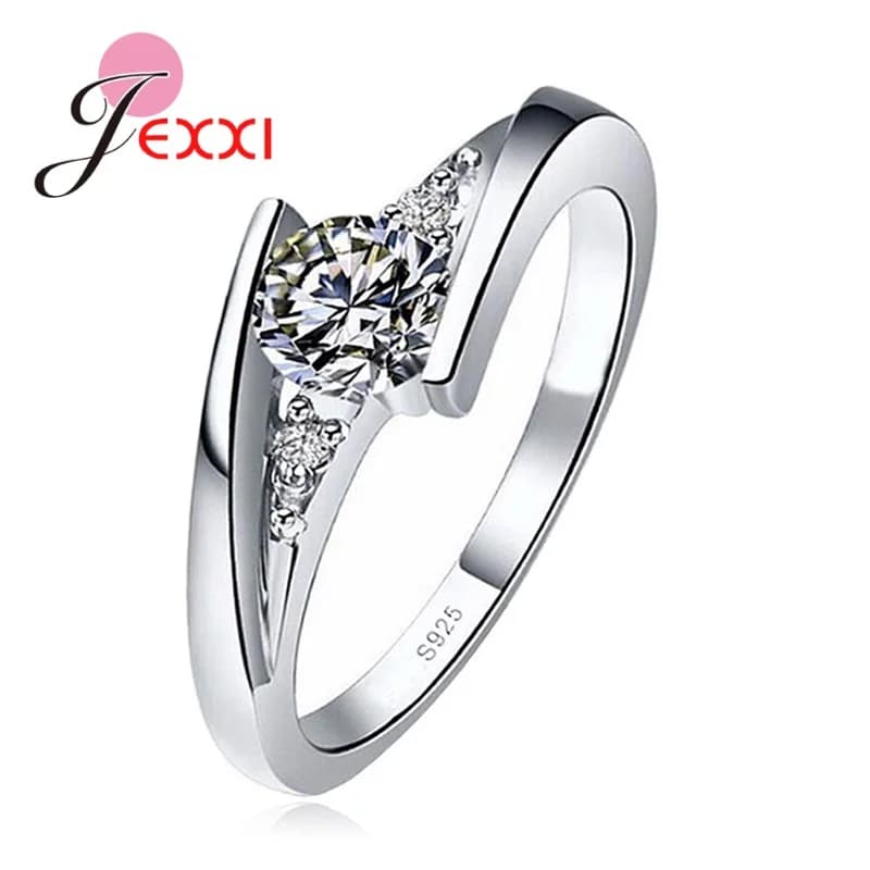 Bague de mariage en argent Sterling 925, anneau de vigne Vintage, anneau en Zircon étincelant pour femmes, bijoux originaux en argent 925