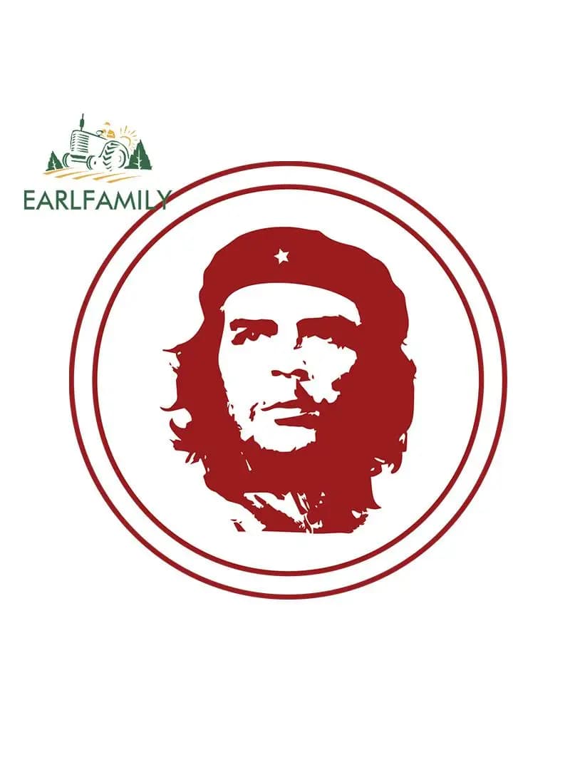 EARLFAMILY – autocollant en vinyle 13cm x 13cm pour Che Guevara, étiquette d'avertissement créative, enveloppe de voiture, décoration étanche pour coffre de planche de surf