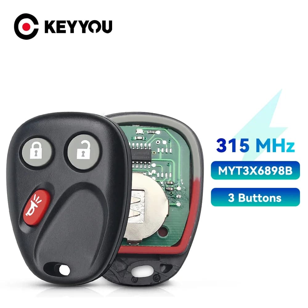 EllYYOU-Clé à distance de voiture à 3 boutons, 315Mhz, Chevrolet GMC, Envoy, Trailblazer, 2002, 2003, 2004, 2005, 2006, 2007, 2008, 2009, MYT3X6898B