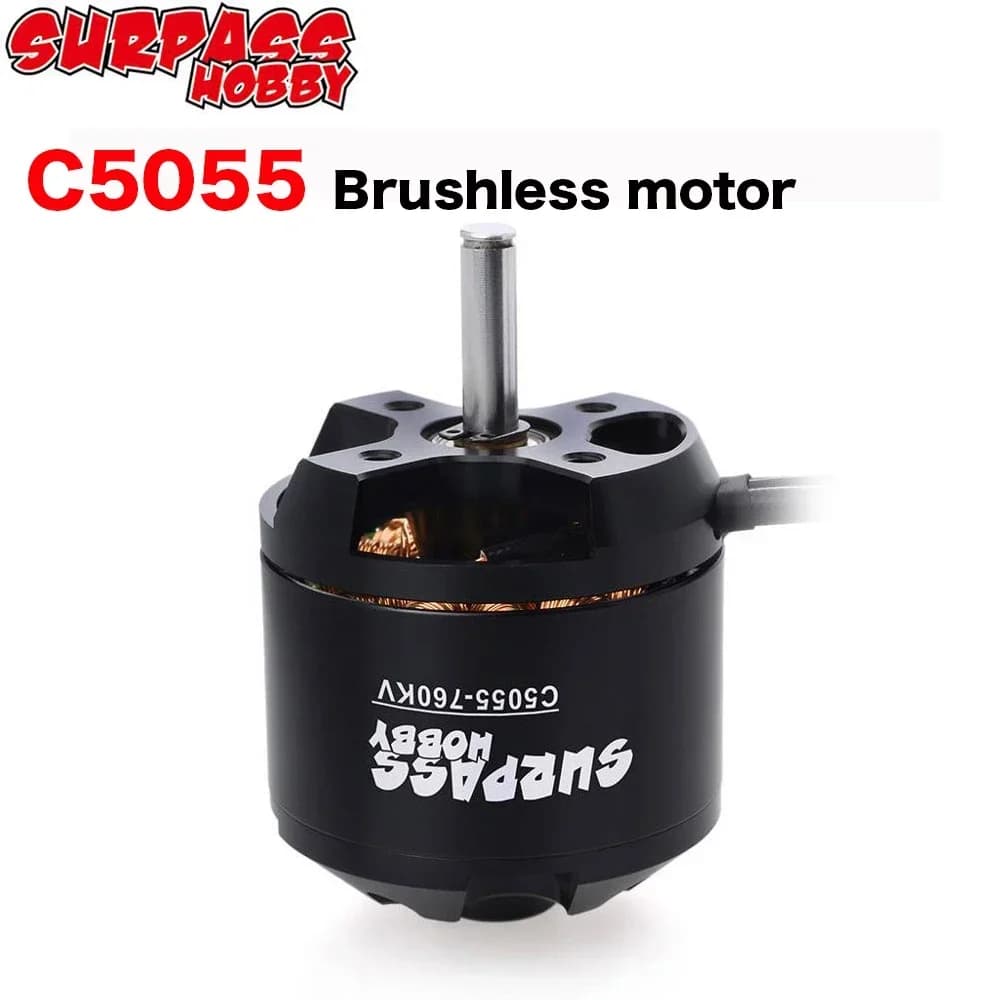 Moteur Brushless SURPASS HOBBY C5055 760KV pour Avions à Voilure Fixe, Multicoptères, Avions RC et Hélicoptères