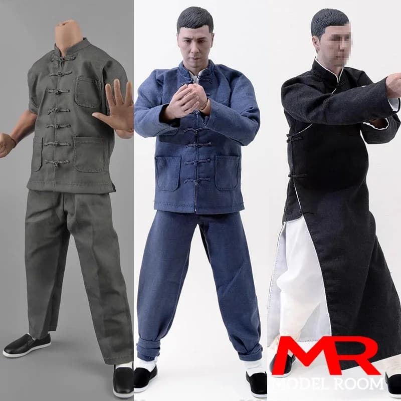 ZYTOYS ZY15-14/15 ZY5045 ZY5048 ZY5051 1/6 mâle Kung Fu vêtements traditionnels chinois Robe modèle adapté 12 ''figurine d'action de soldat