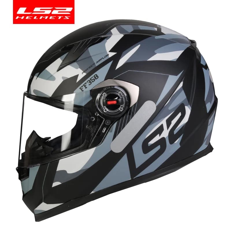 Casque de moto intégral LS2 Clown, LS2 FF358, course de motocross, homme femme, casque moto, homologué ECE